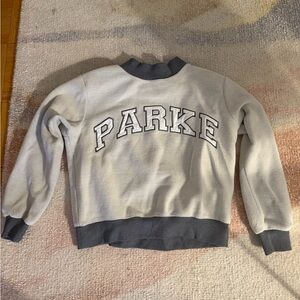 Parke Inside Out Mockneck Sweatshirt in Gray